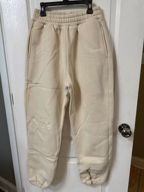 COMFRT Signature Sweatpants Color Bone Small Unisex